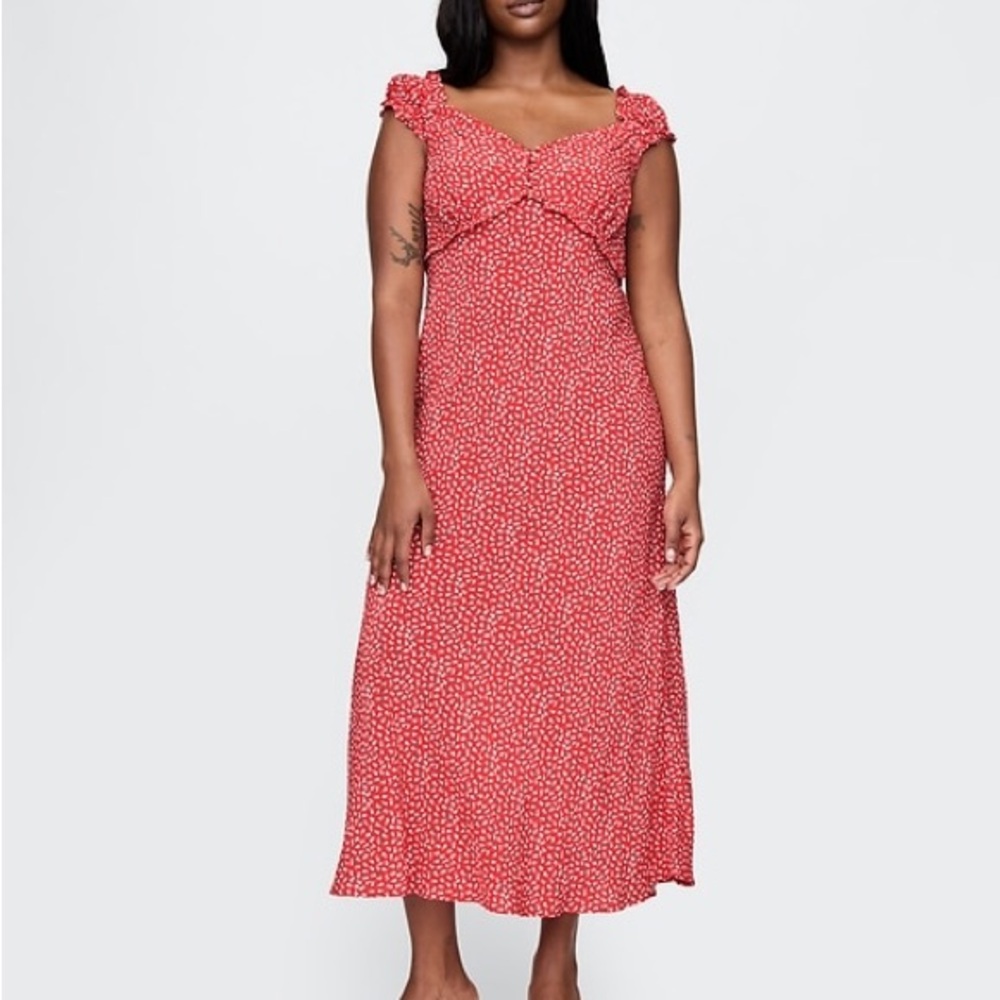 Gap Crepe Sweetheart Maxi Dress